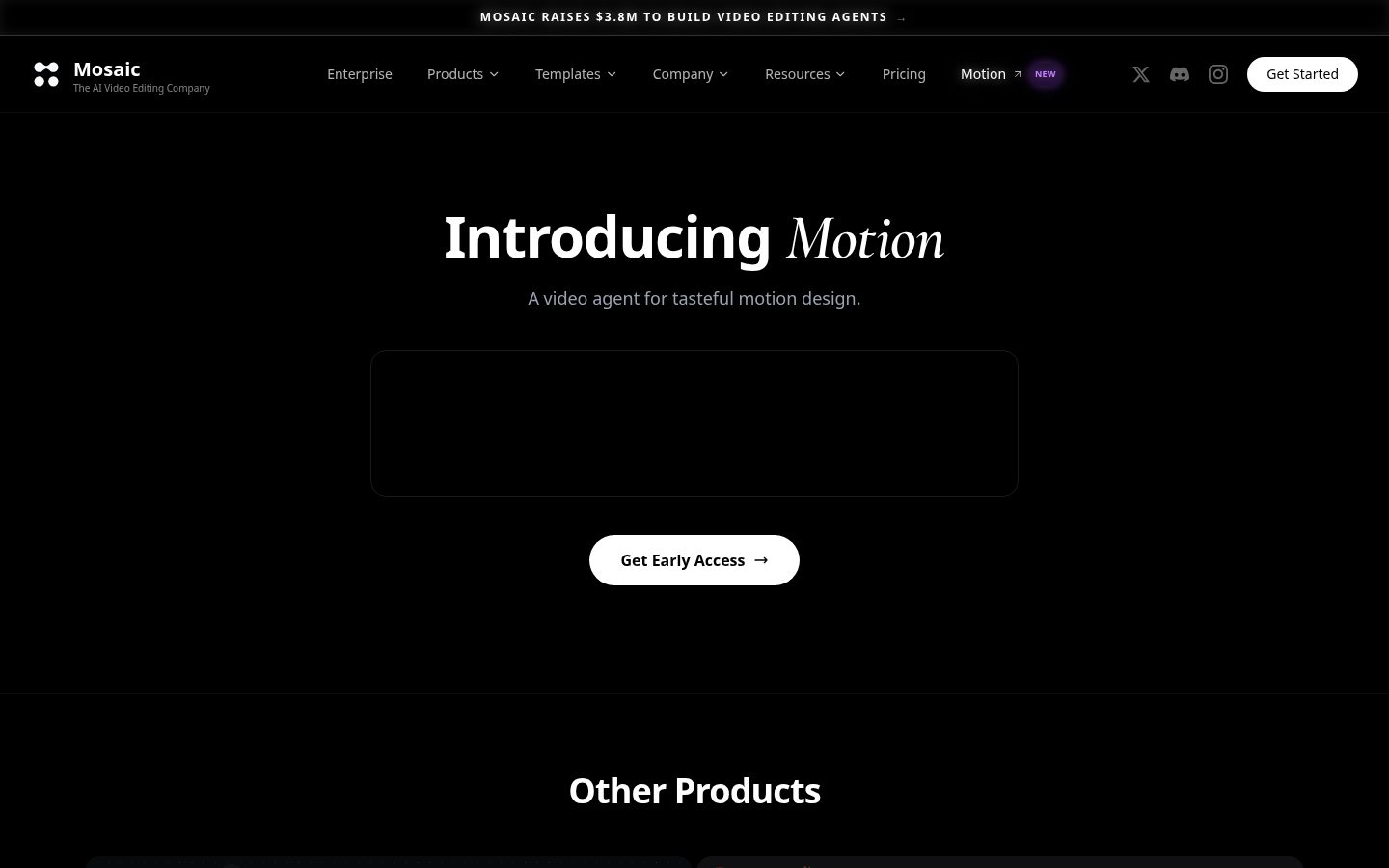 Mosaic Homepage