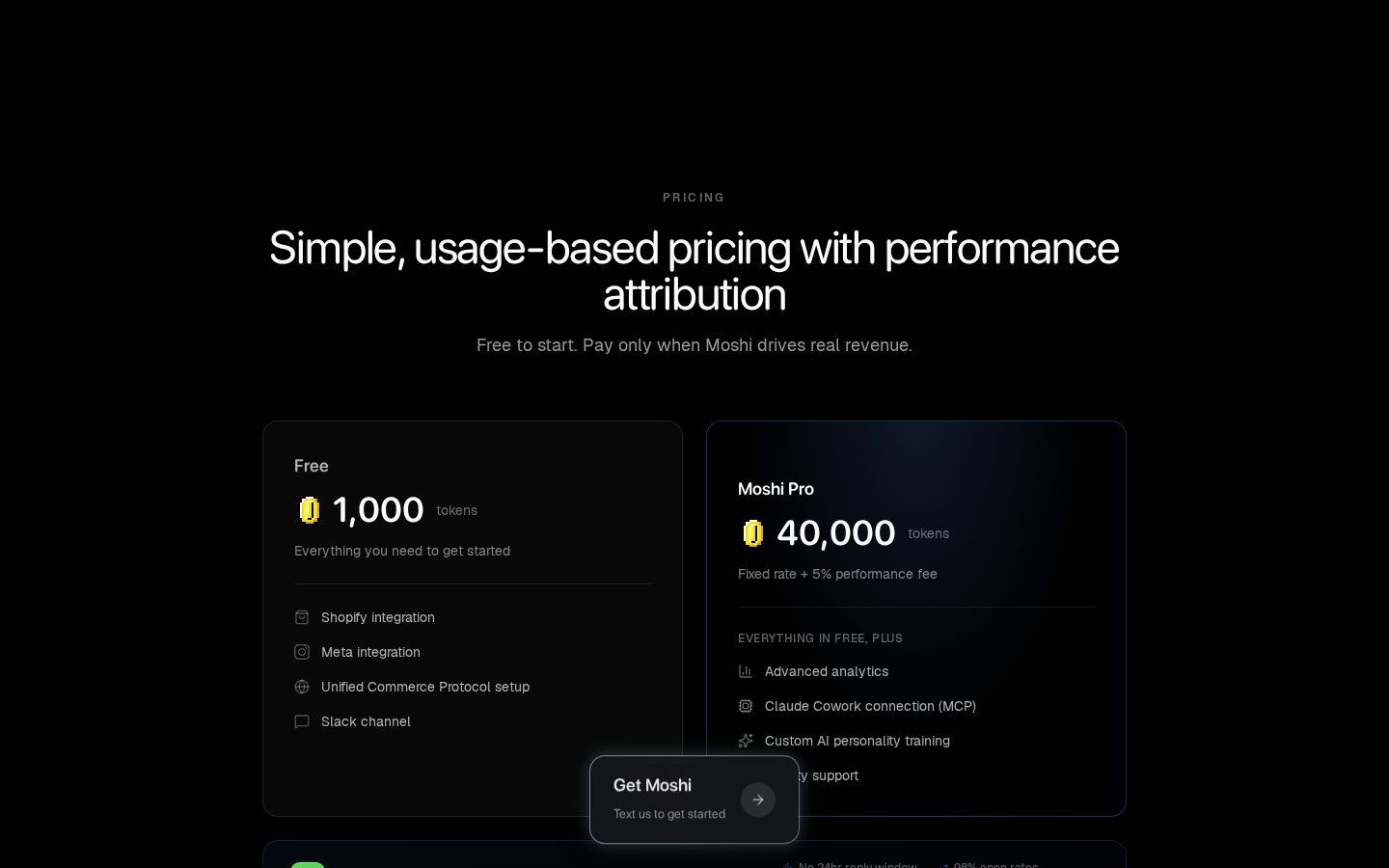 Moshi AI Pricing
