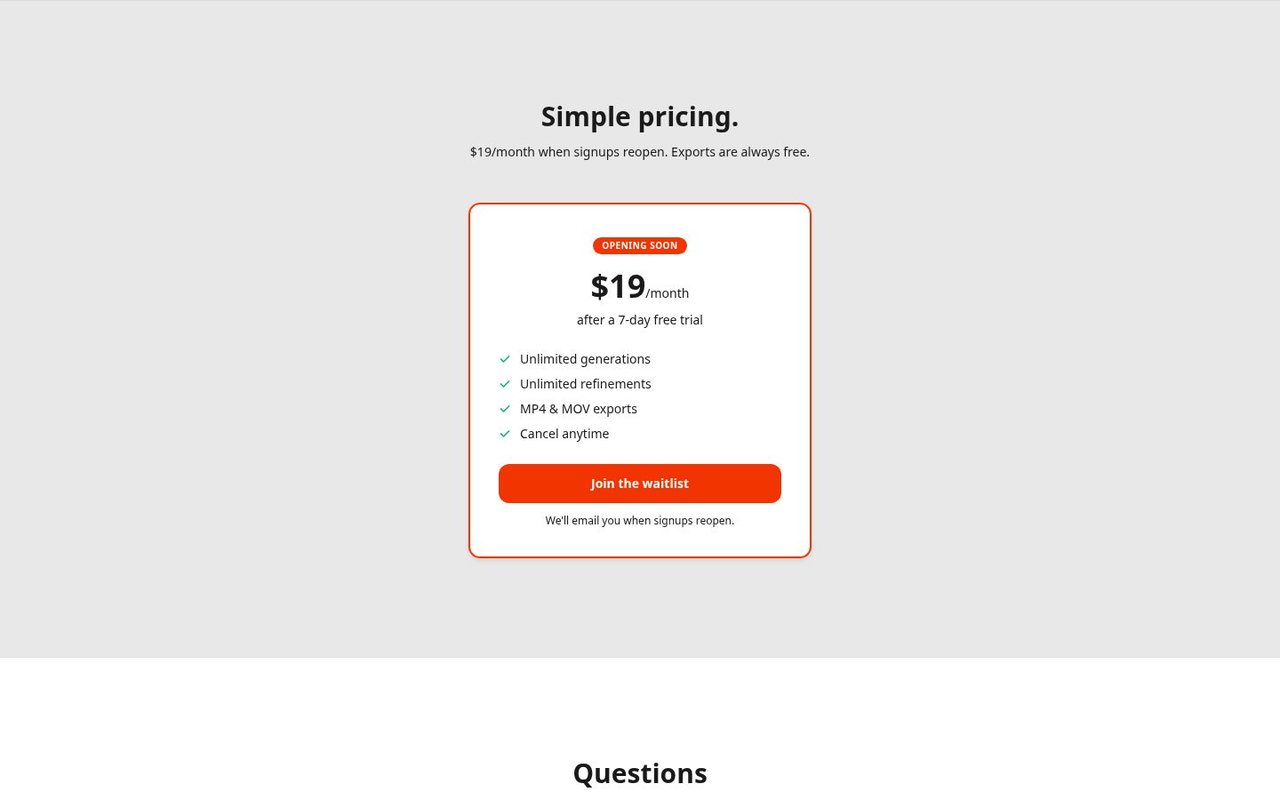 Moshion Pricing