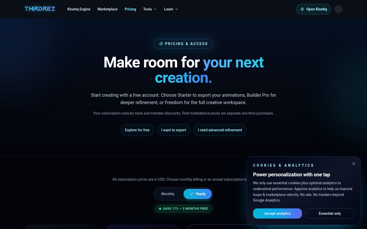 MotionPrint Pricing