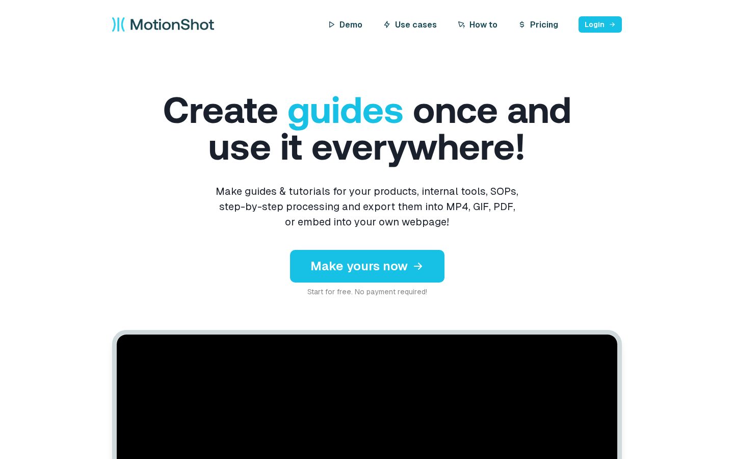 MotionShot Homepage