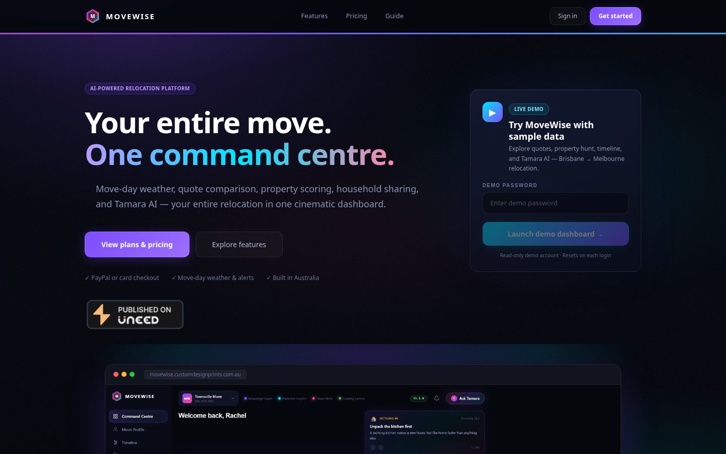 MoveWise Homepage