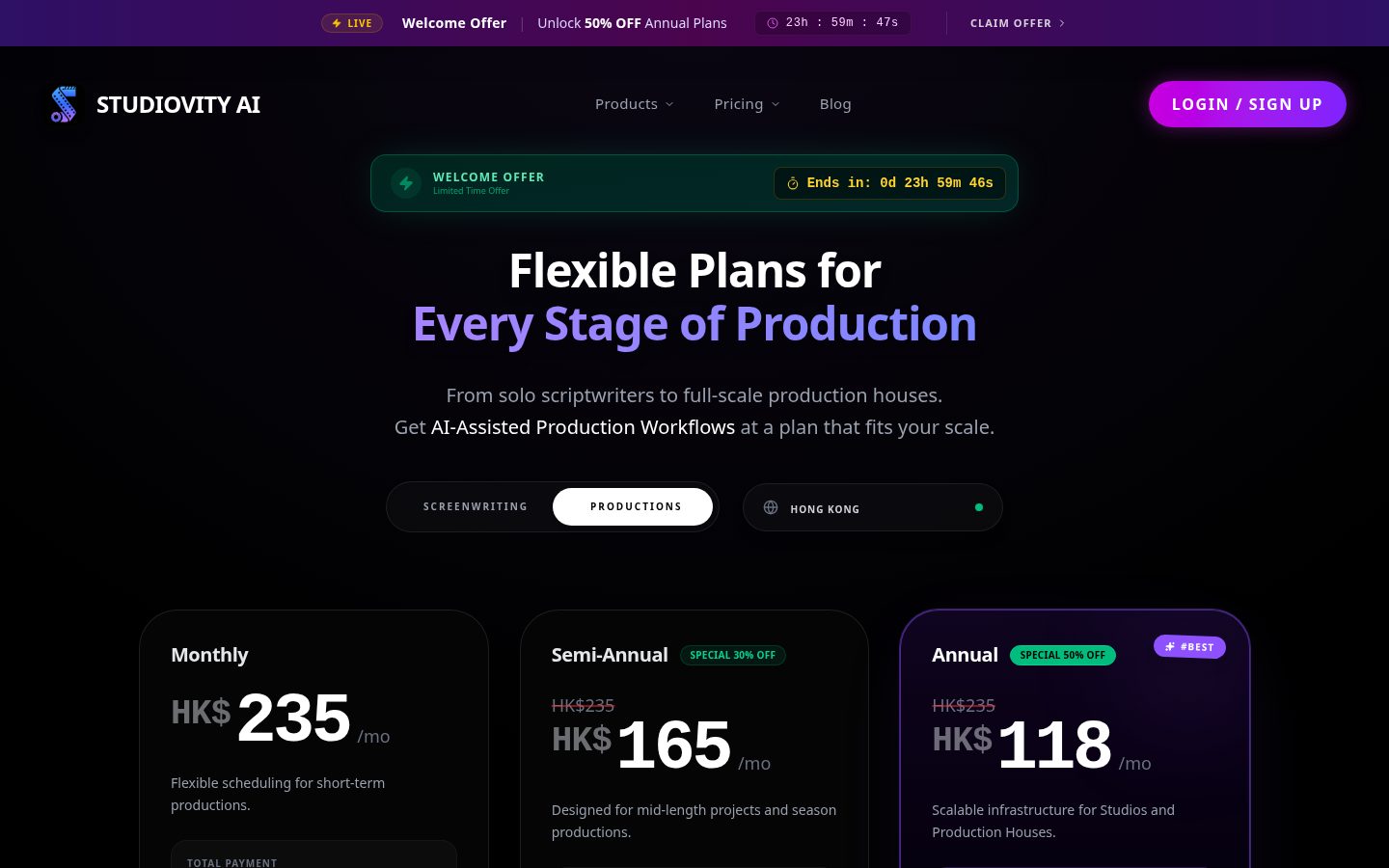 Movie Scheduling Software Pricing