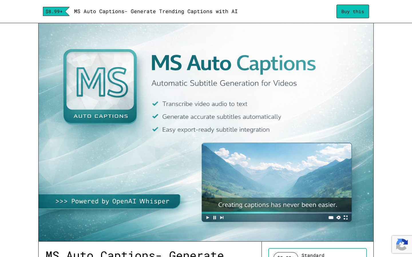 MS AUTO CAPTIONS Homepage