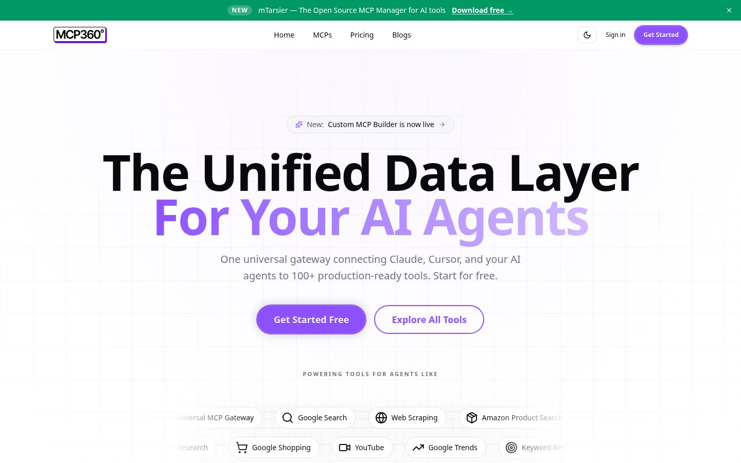 mTarsier Homepage