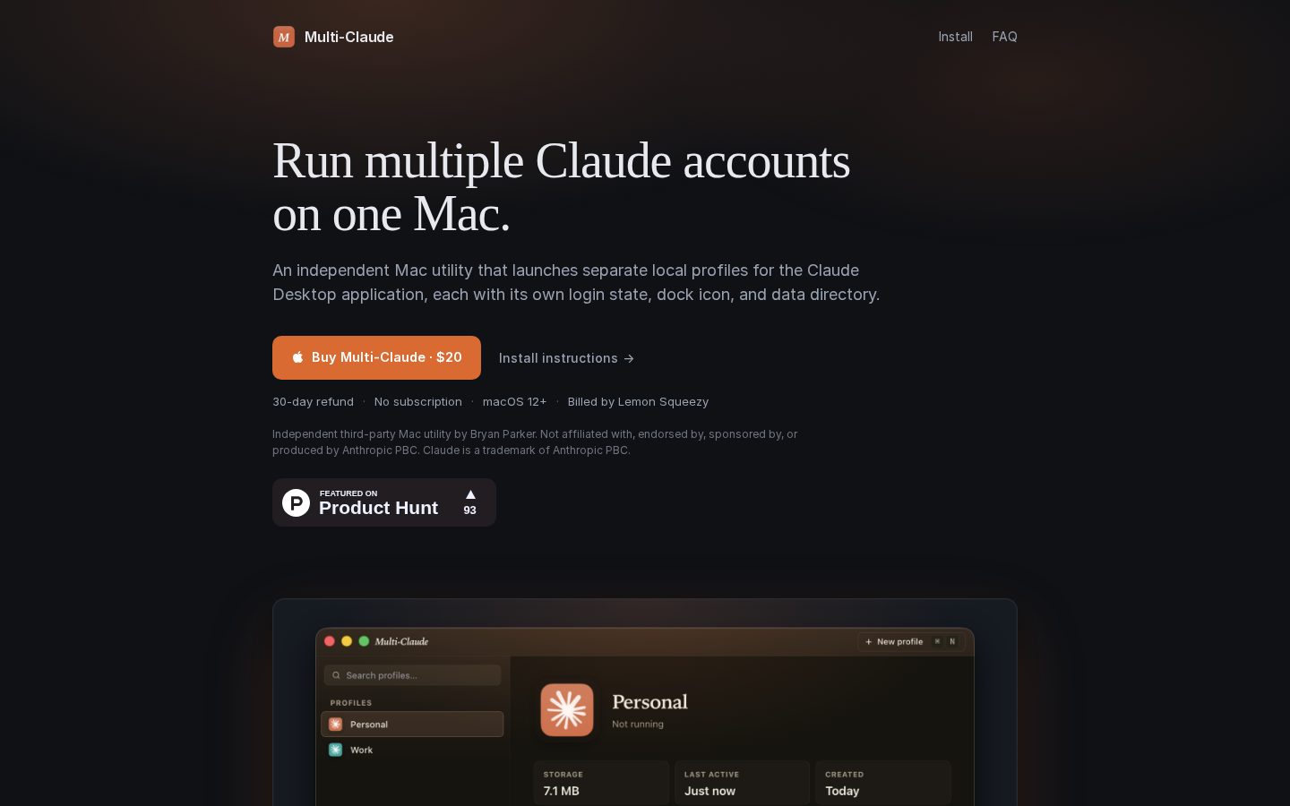 Multi-Claude Homepage