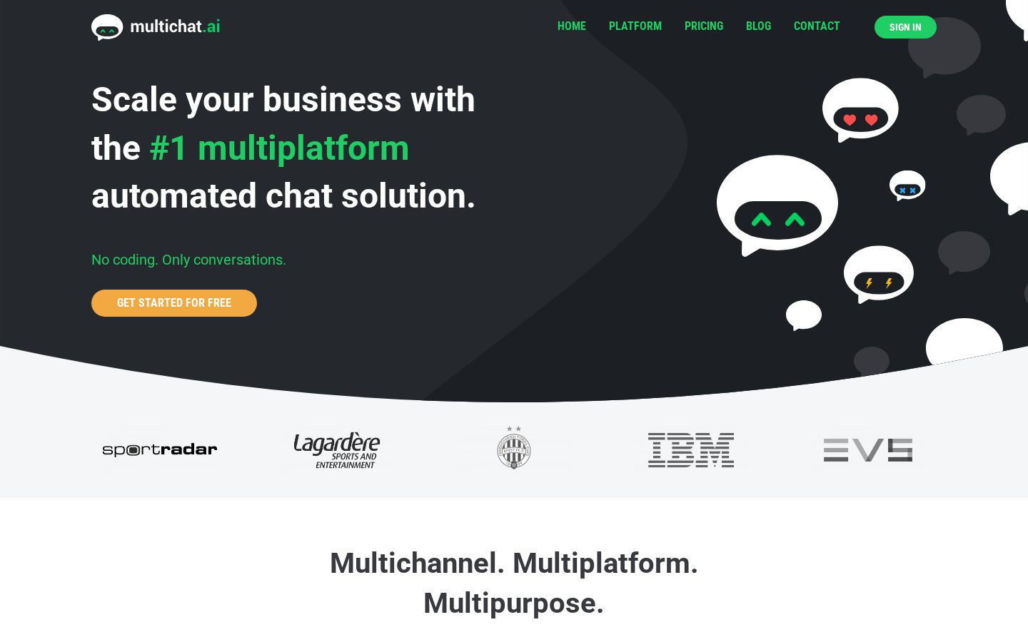 MultiChat AI Homepage