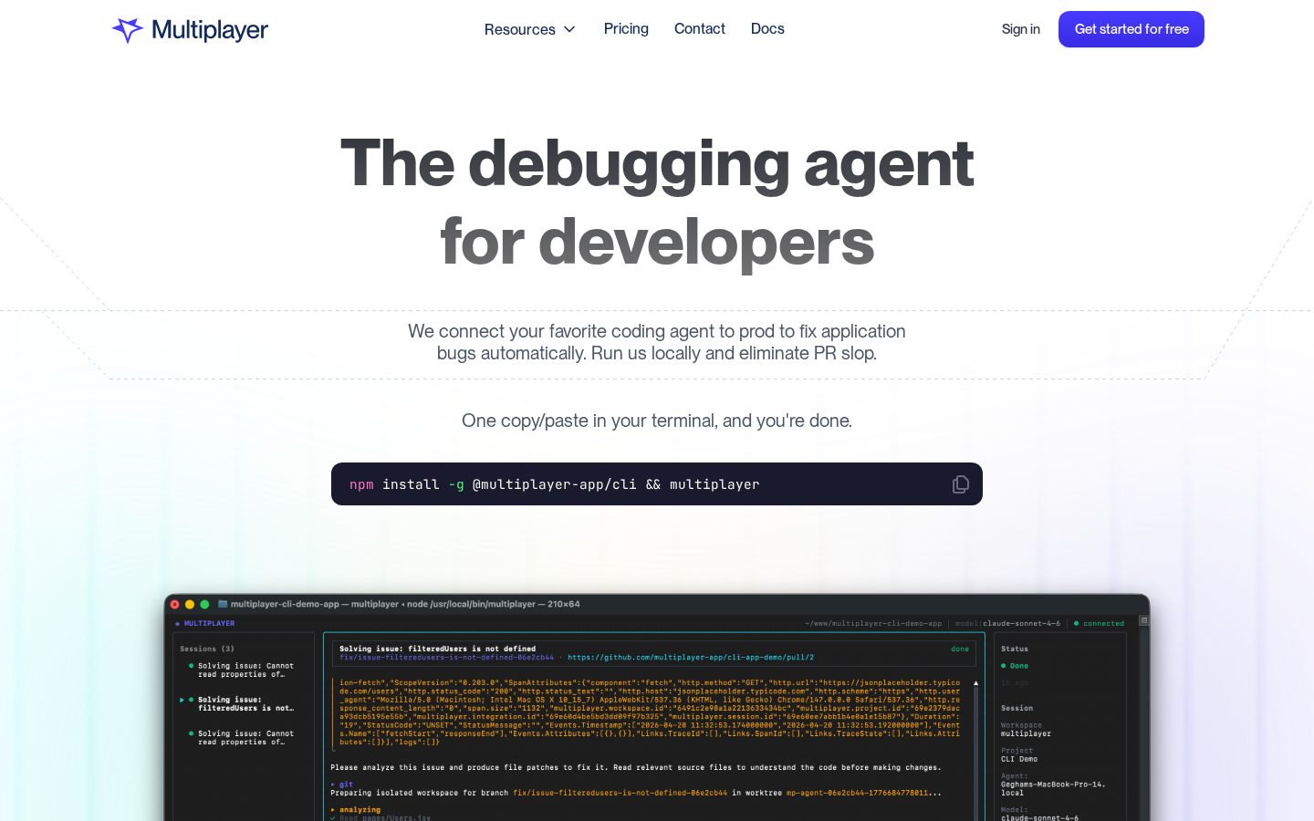Multiplayer Homepage