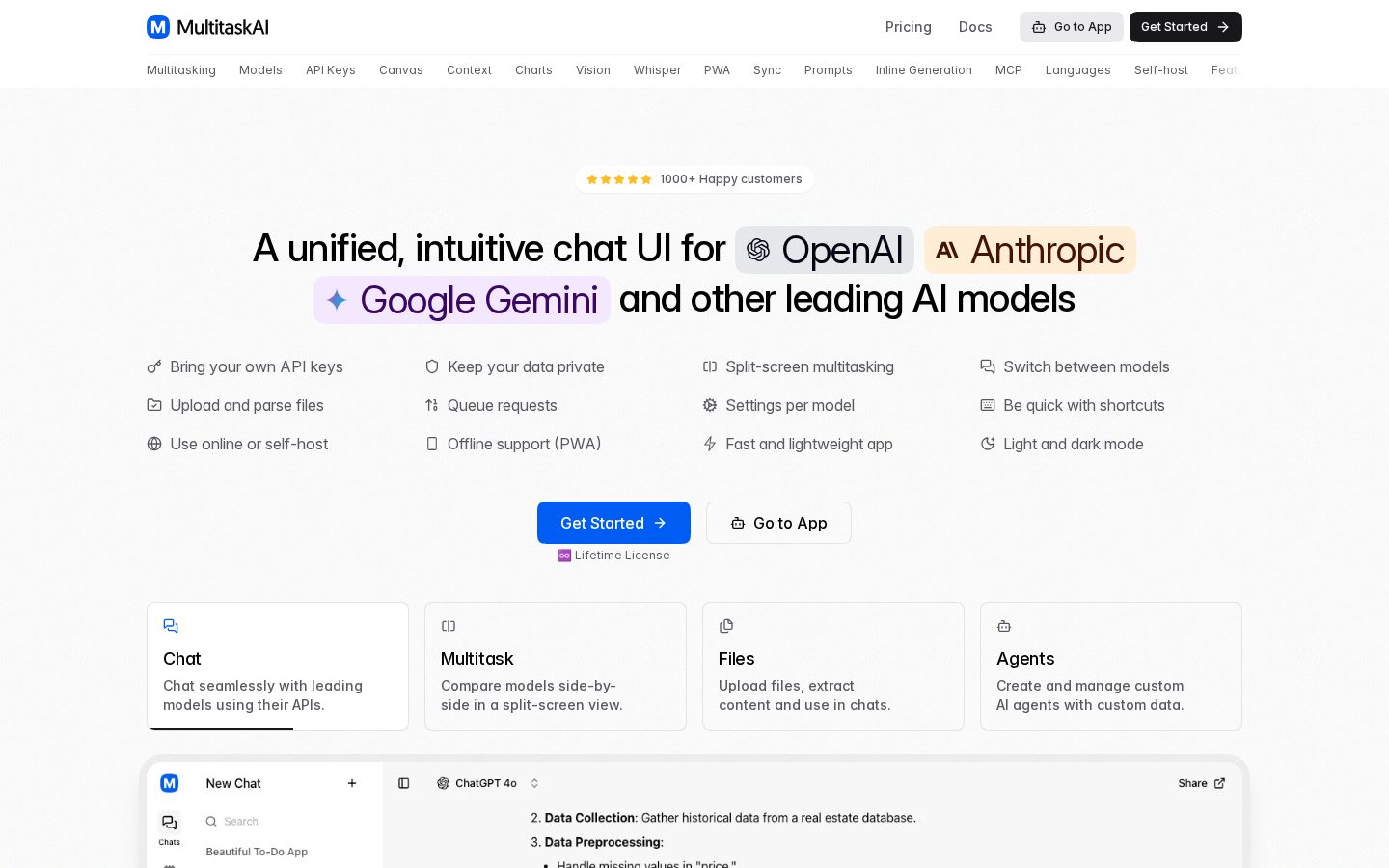 MultitaskAI Homepage