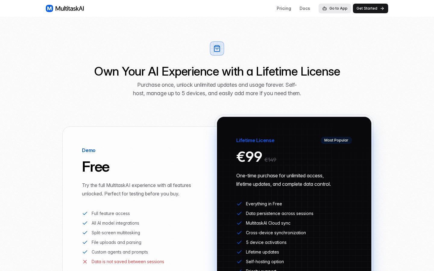 MultitaskAI Pricing