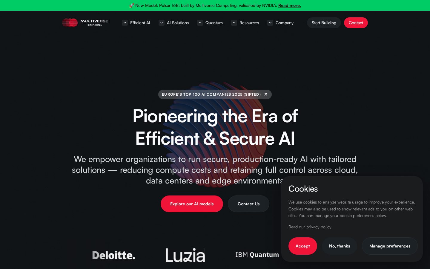 Multiverse Computing Homepage