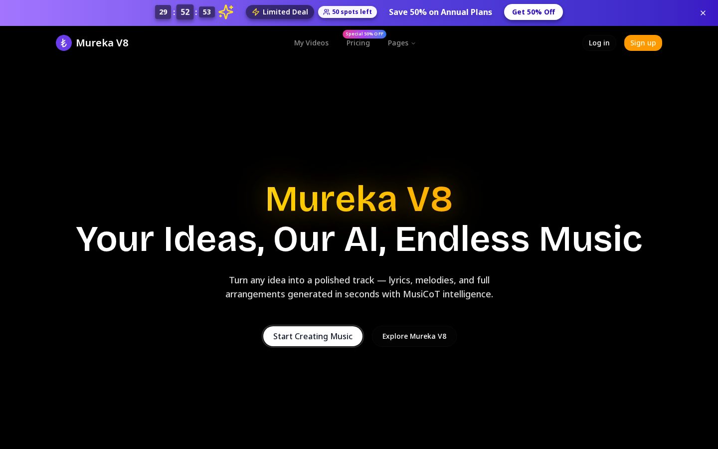 Mureka V8 Homepage