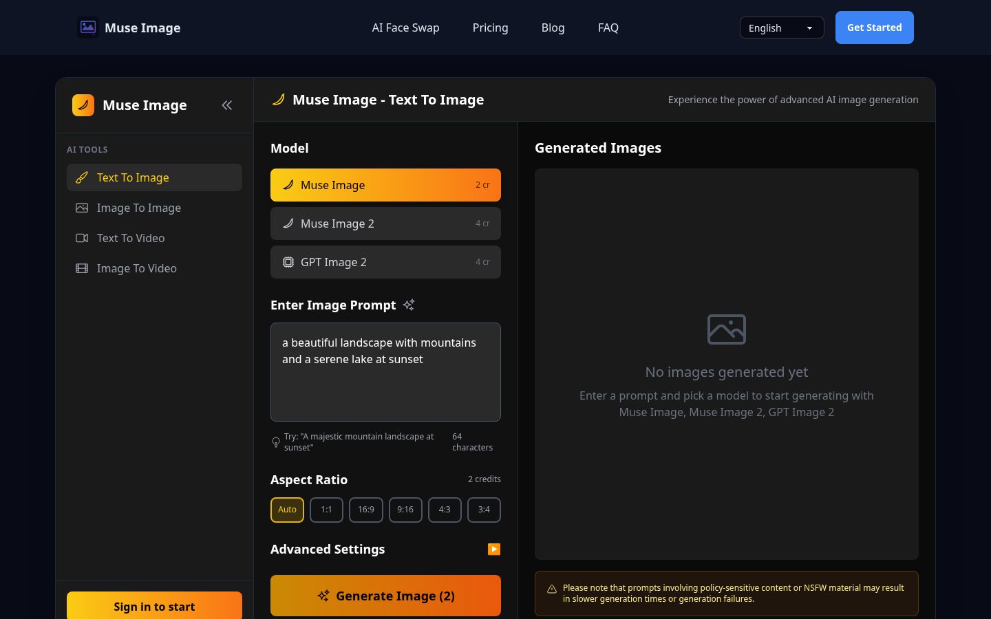 Muse Image Homepage