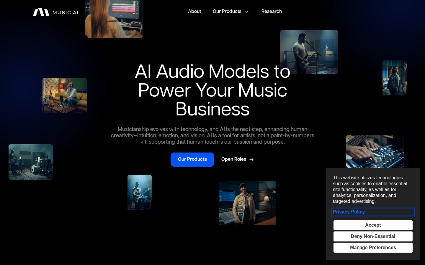 Music AI Homepage