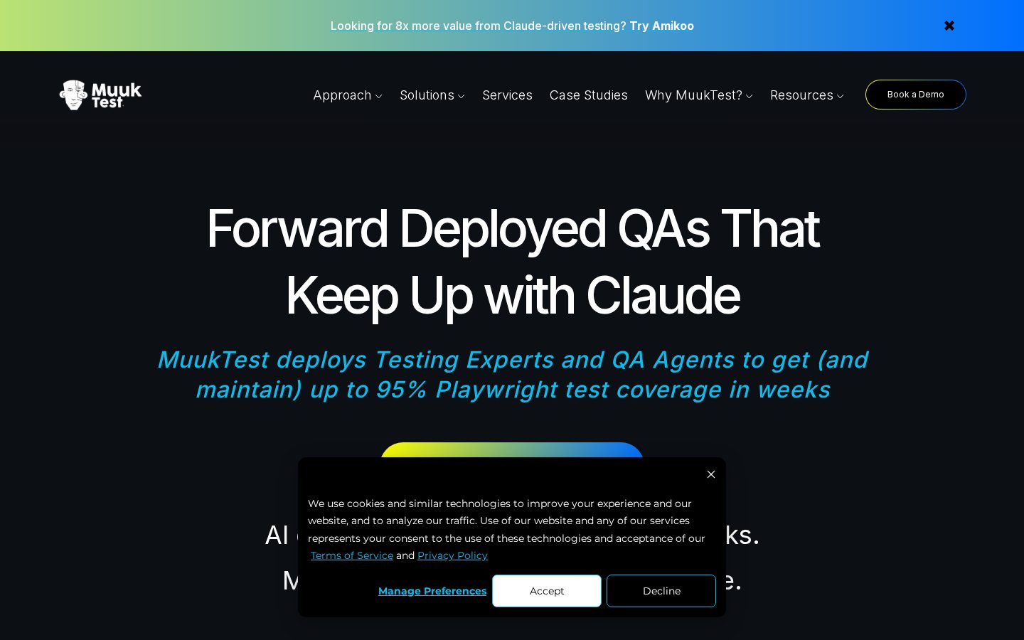 MuukTest Homepage
