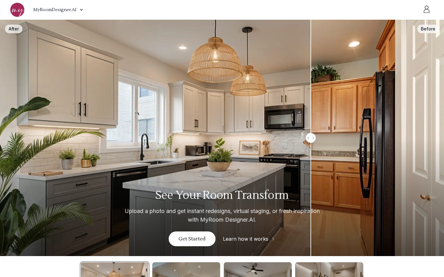 My AI Room Designer Homepage