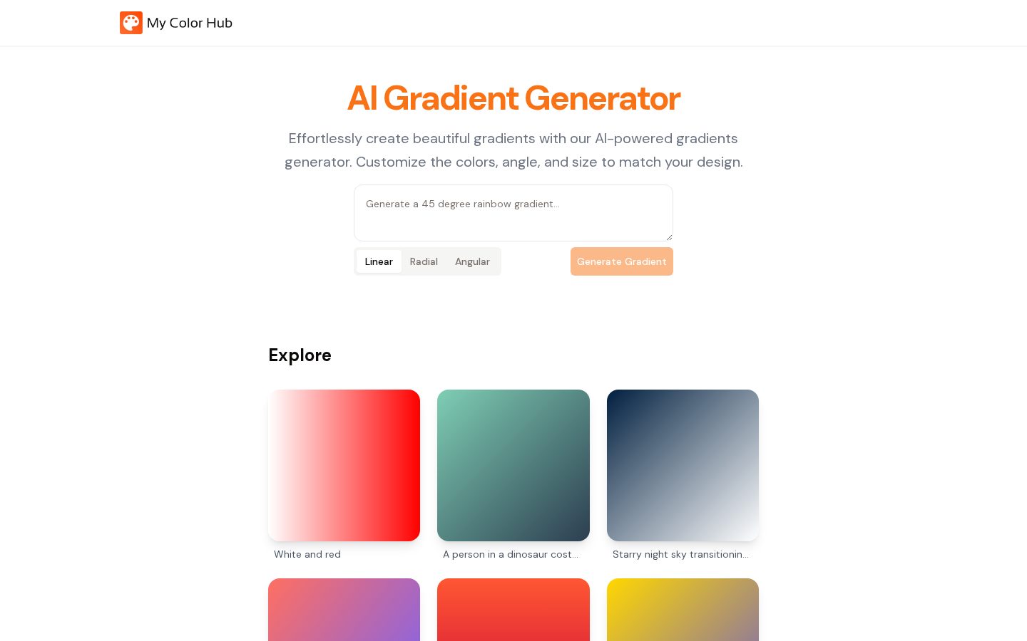 My Color Hub Homepage