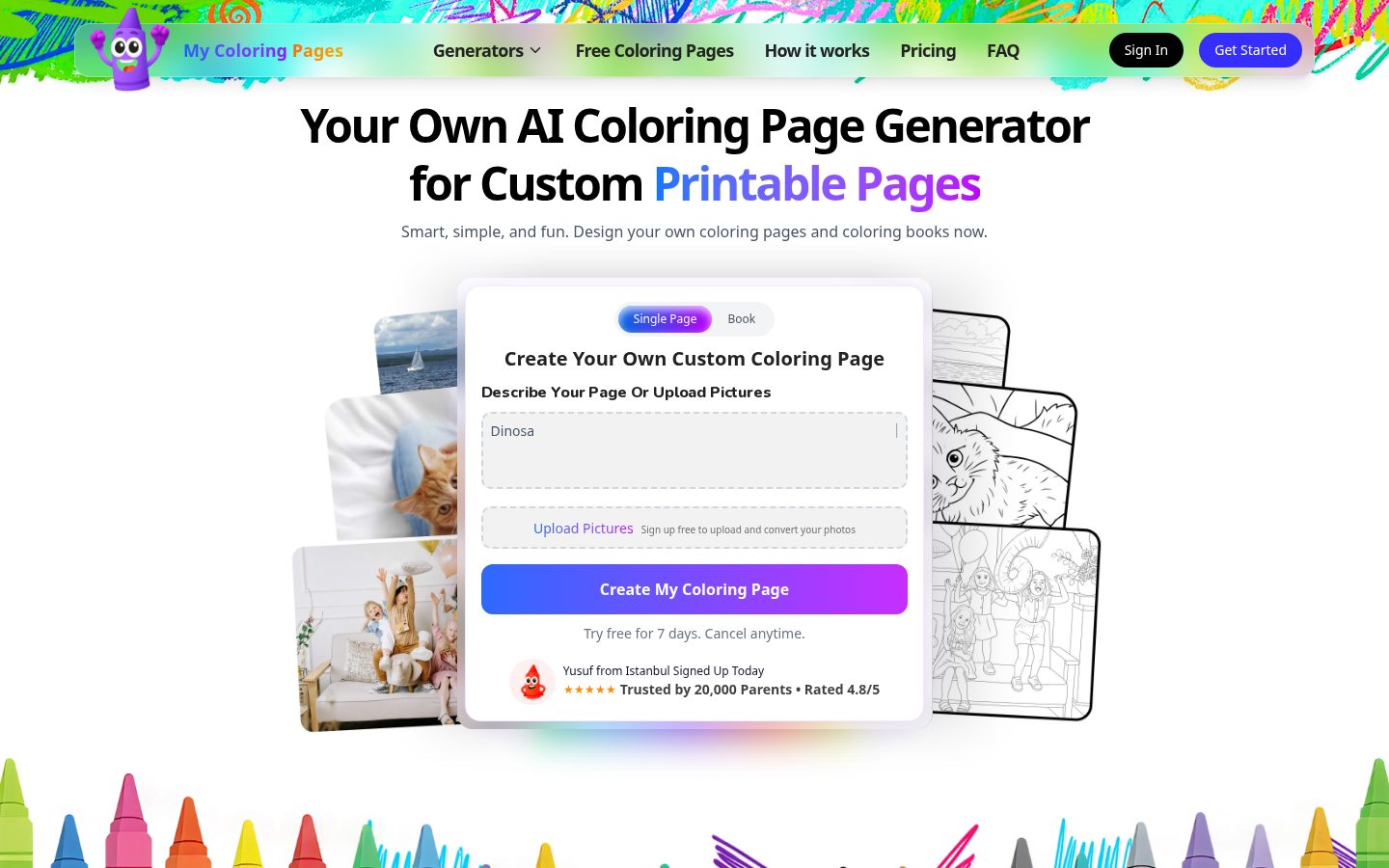 My Coloring Pages Homepage