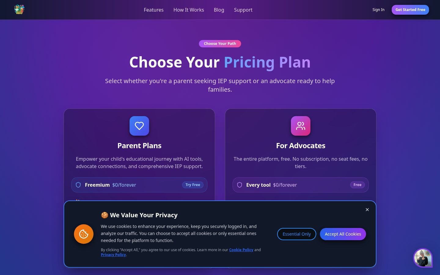 My IEP Hero Pricing