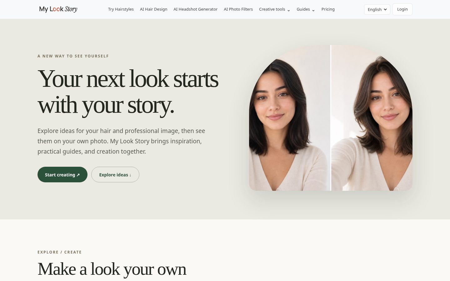 My Look Story Homepage
