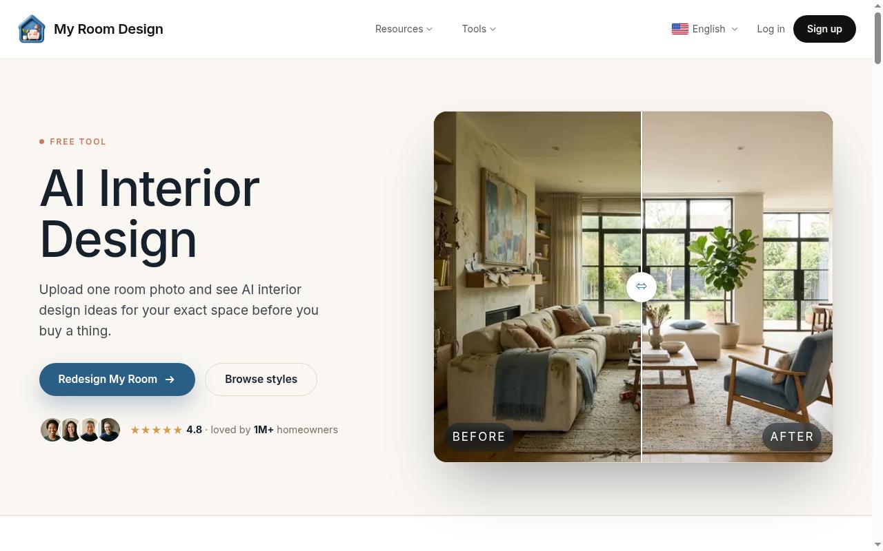 My Room Design Homepage