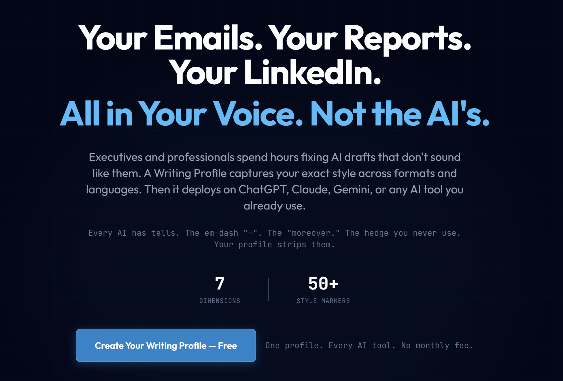Homepage screenshot