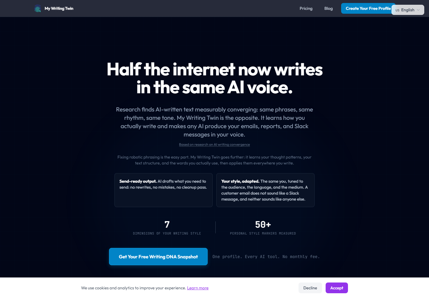 My Writing Twin pricing