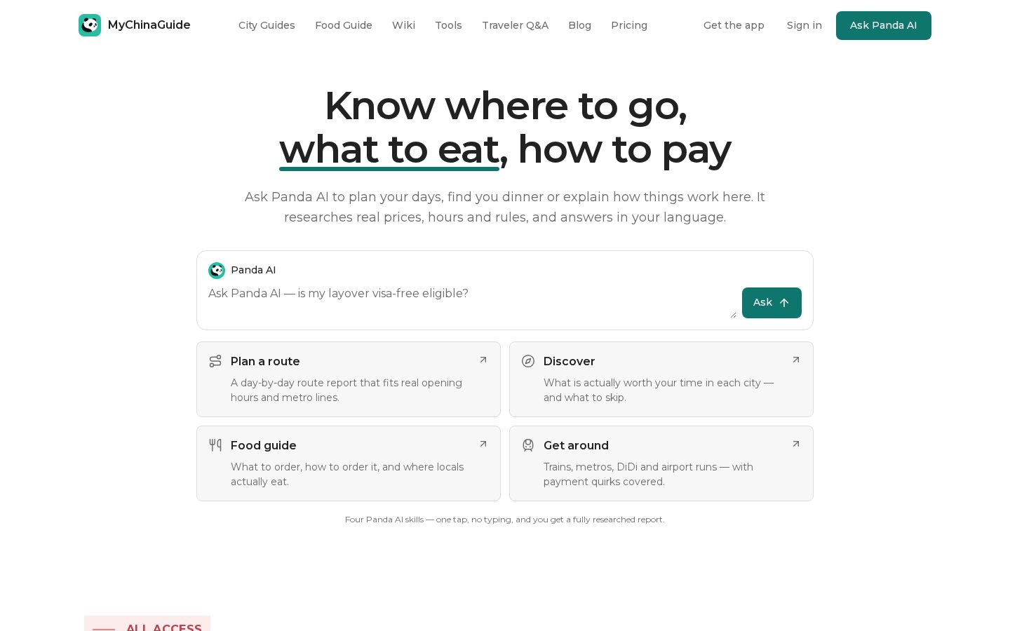 MyChinaGuide Homepage