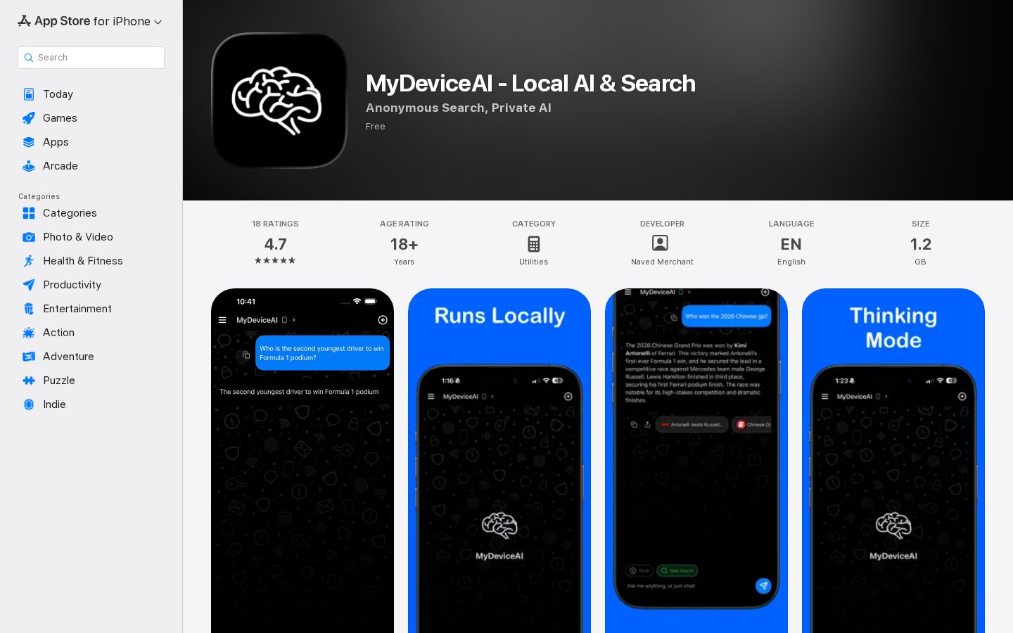 MyDeviceAI Homepage