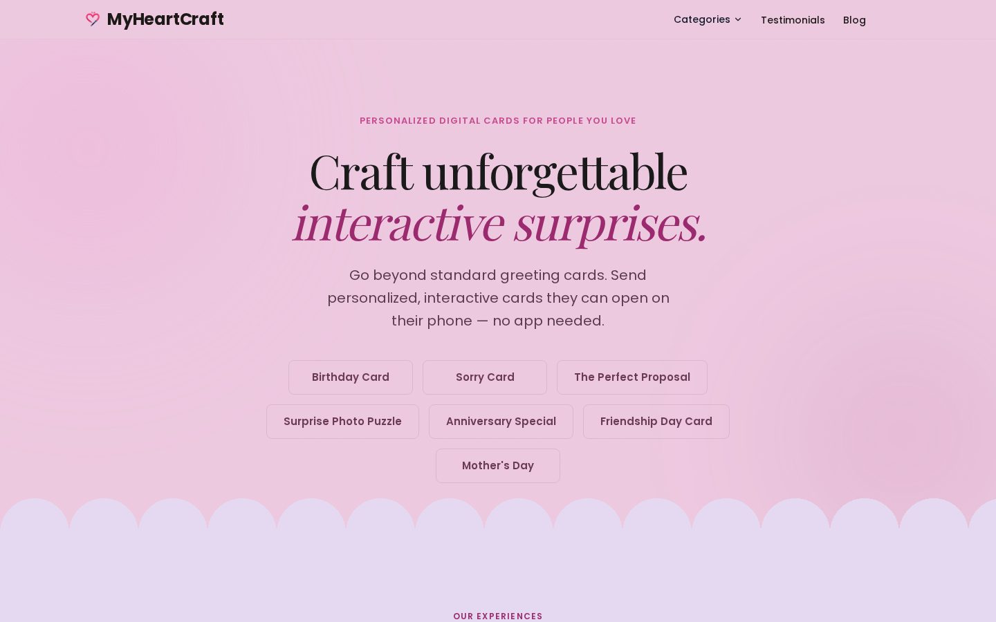 MyHeartCraft Homepage