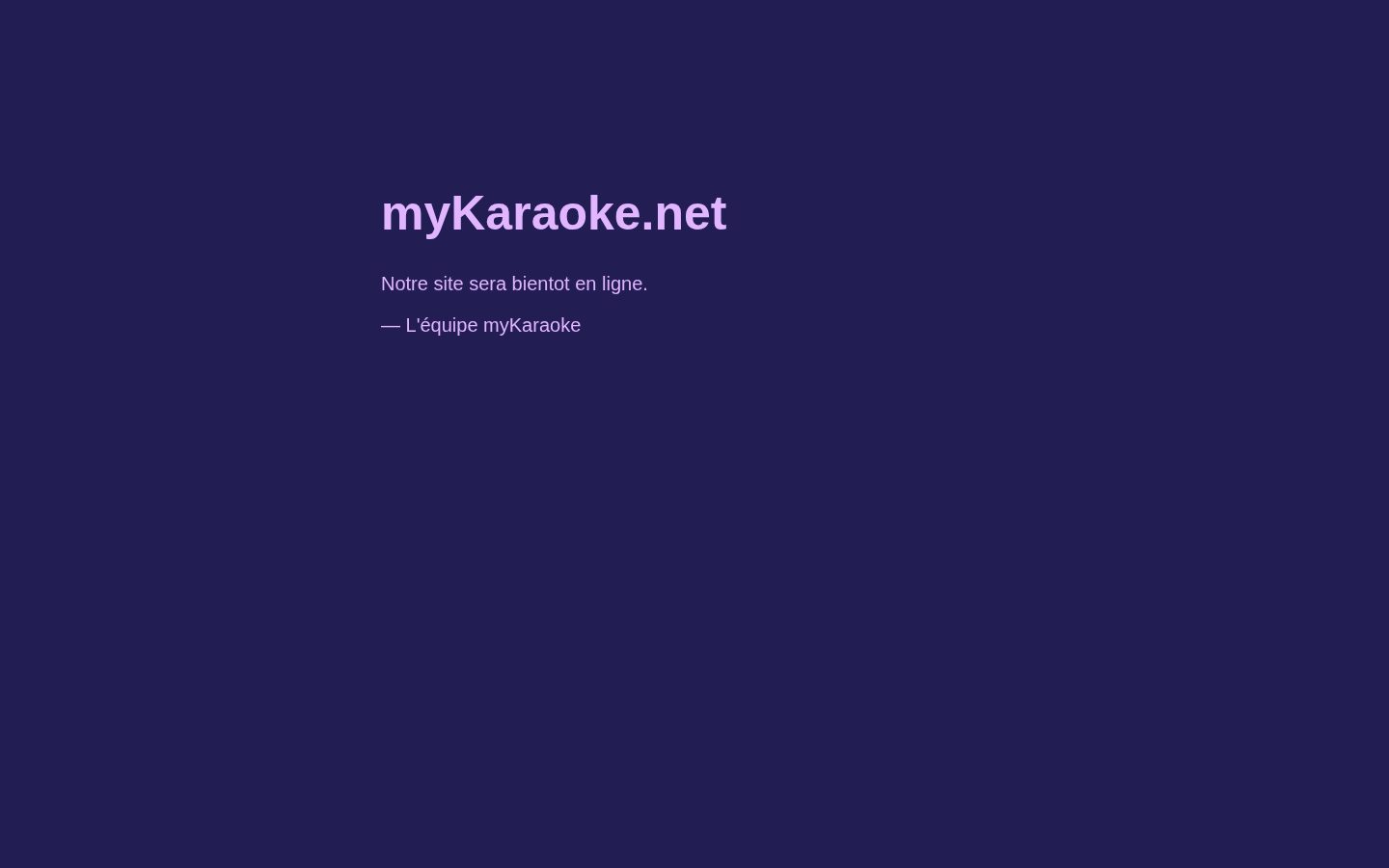 MyKaraoke Homepage