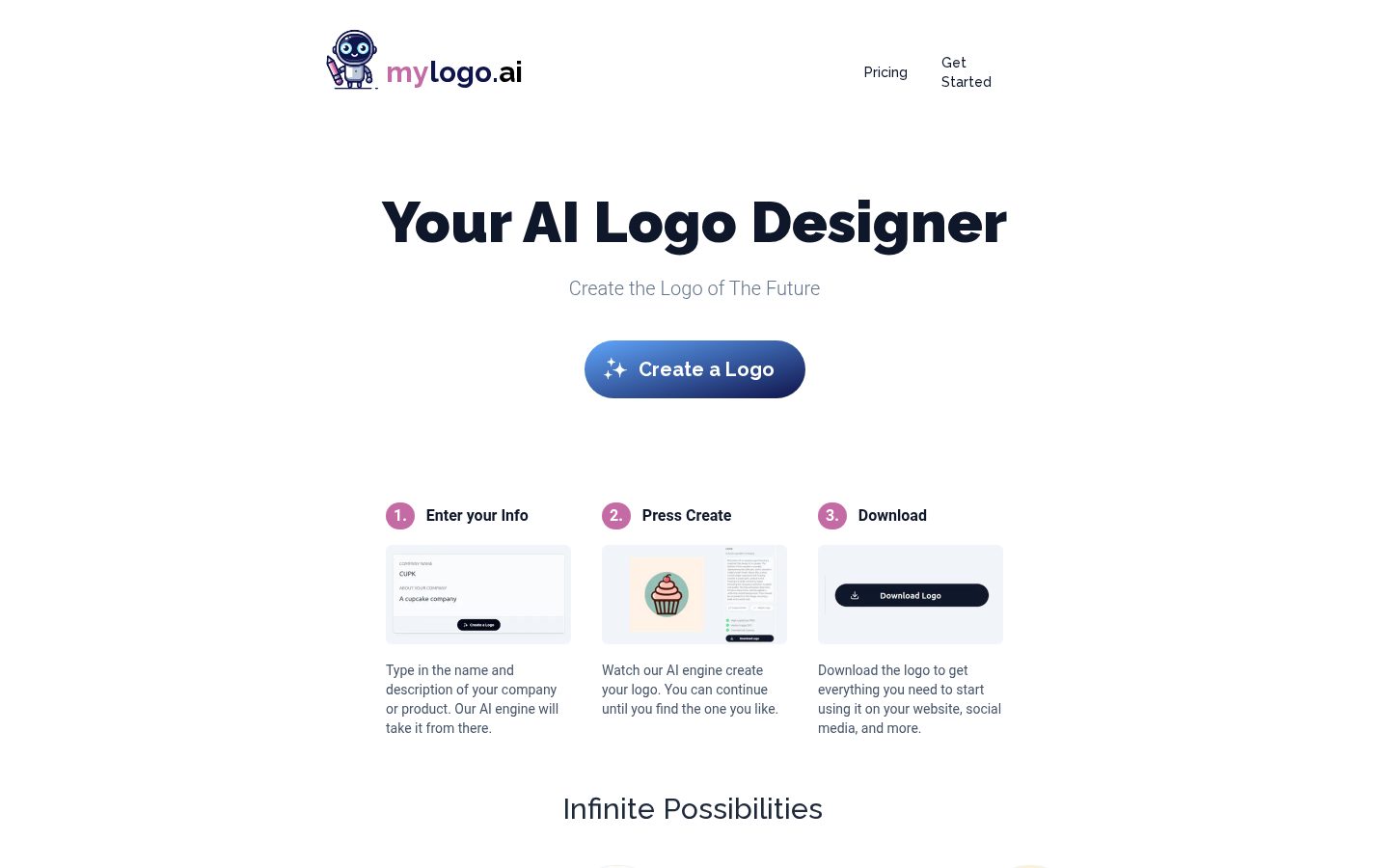 mylogo.ai Homepage