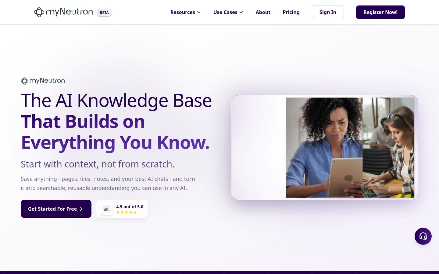myNeutron Homepage