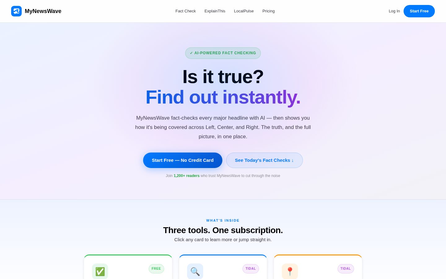MyNewsWave Homepage