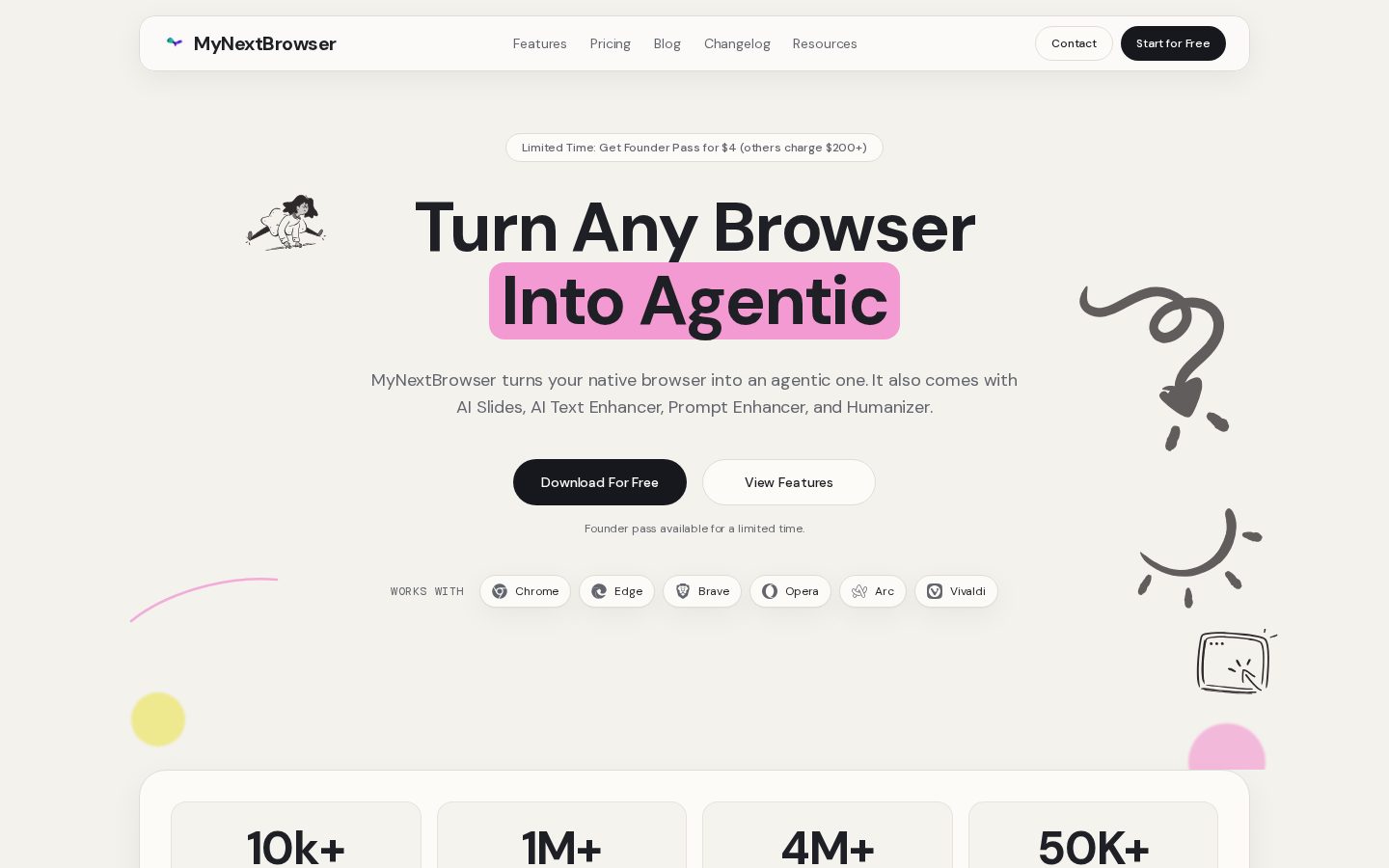 MyNextBrowser Homepage