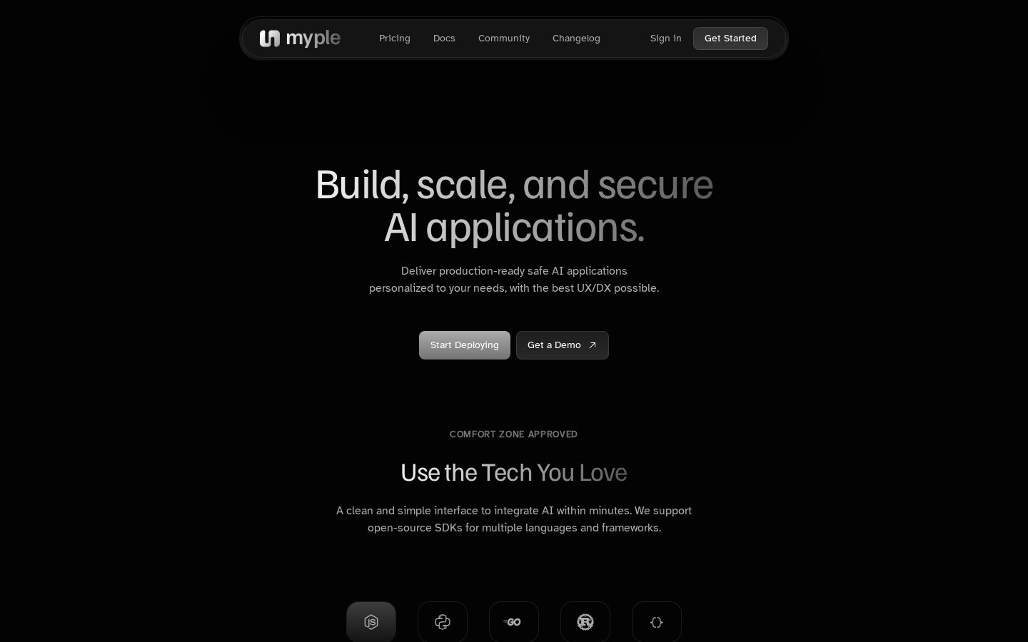 Myple Homepage