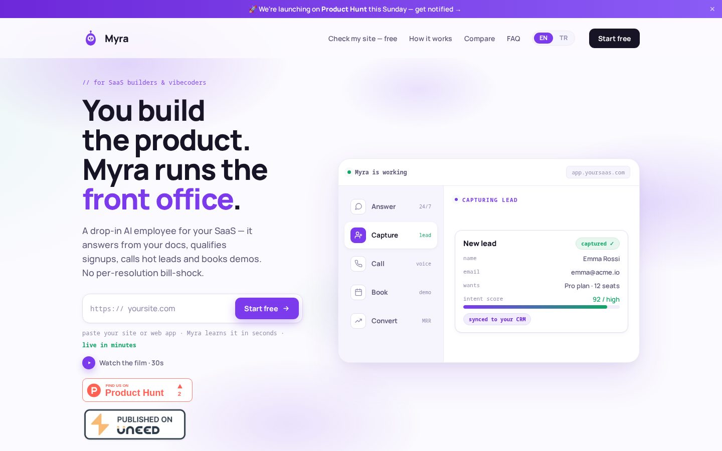 Myra Homepage