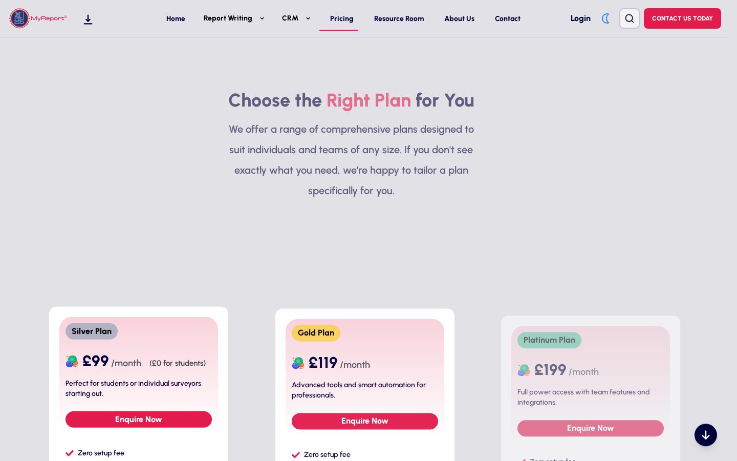 MyReport Pricing