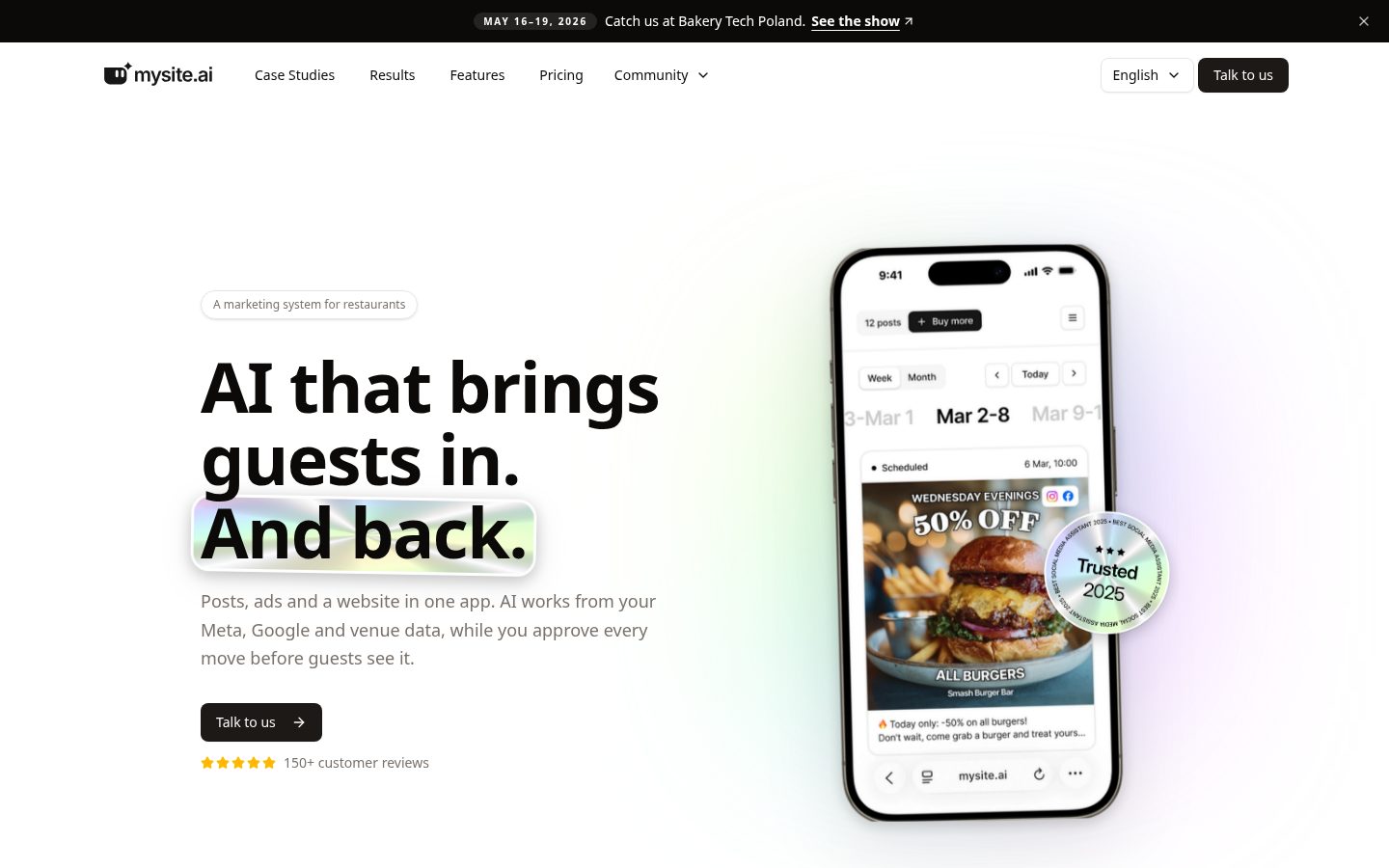 mysite.ai Homepage