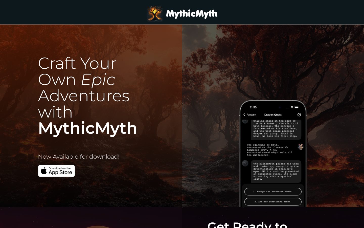 Mythic Myth Homepage