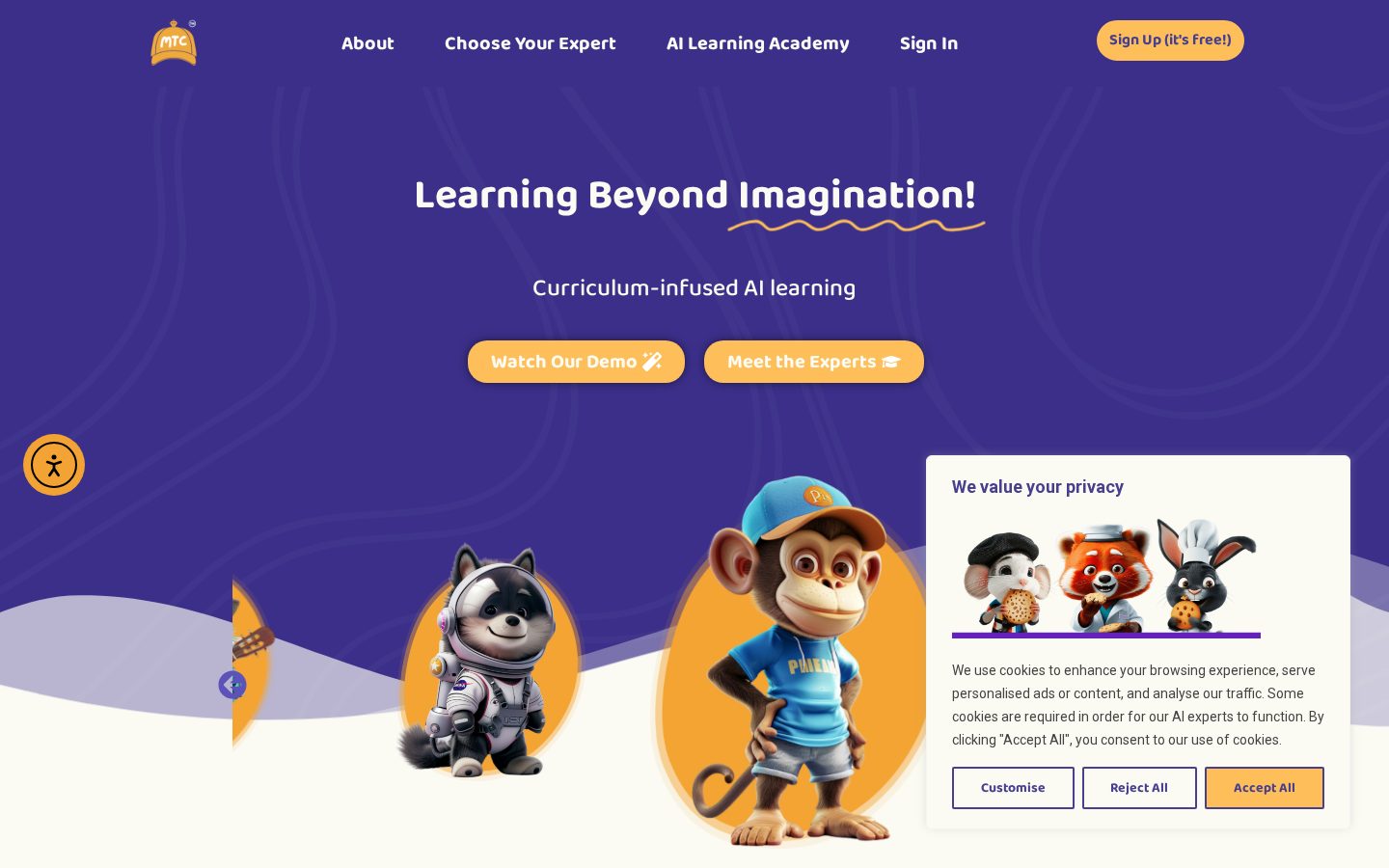 MyThinkingCap Homepage