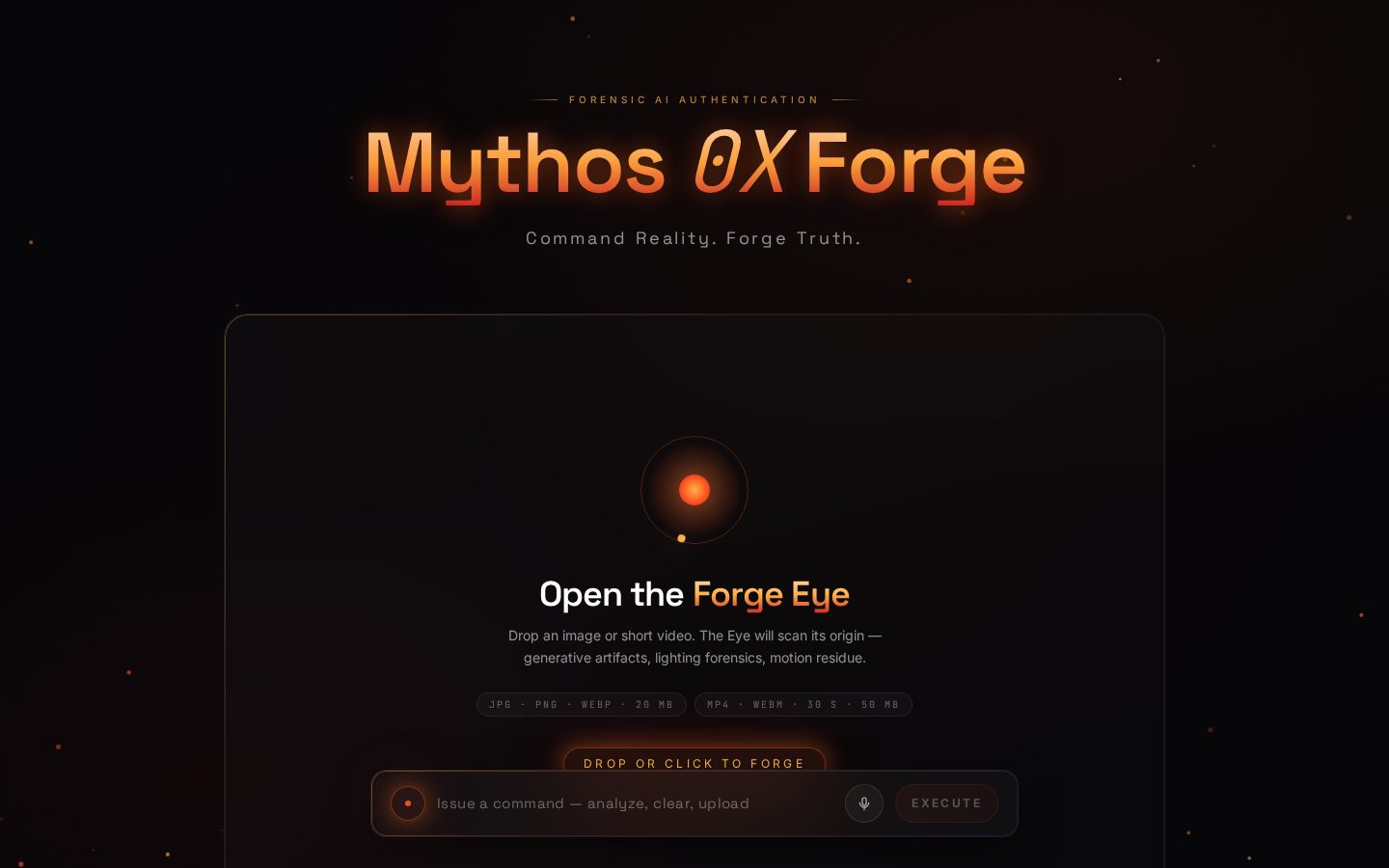 Mythos 0X Forge Homepage