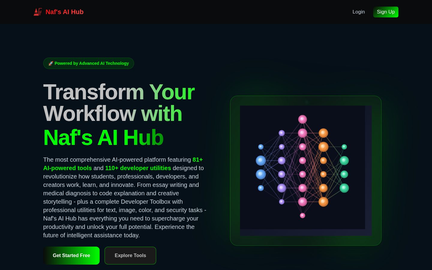 NafsAiHub Homepage