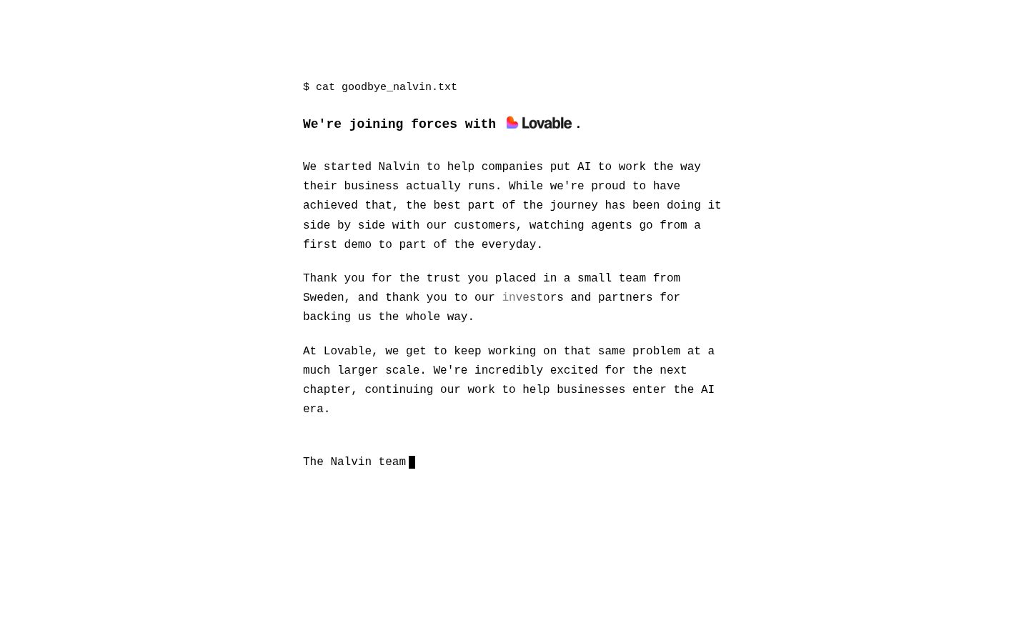 Nalvin Homepage