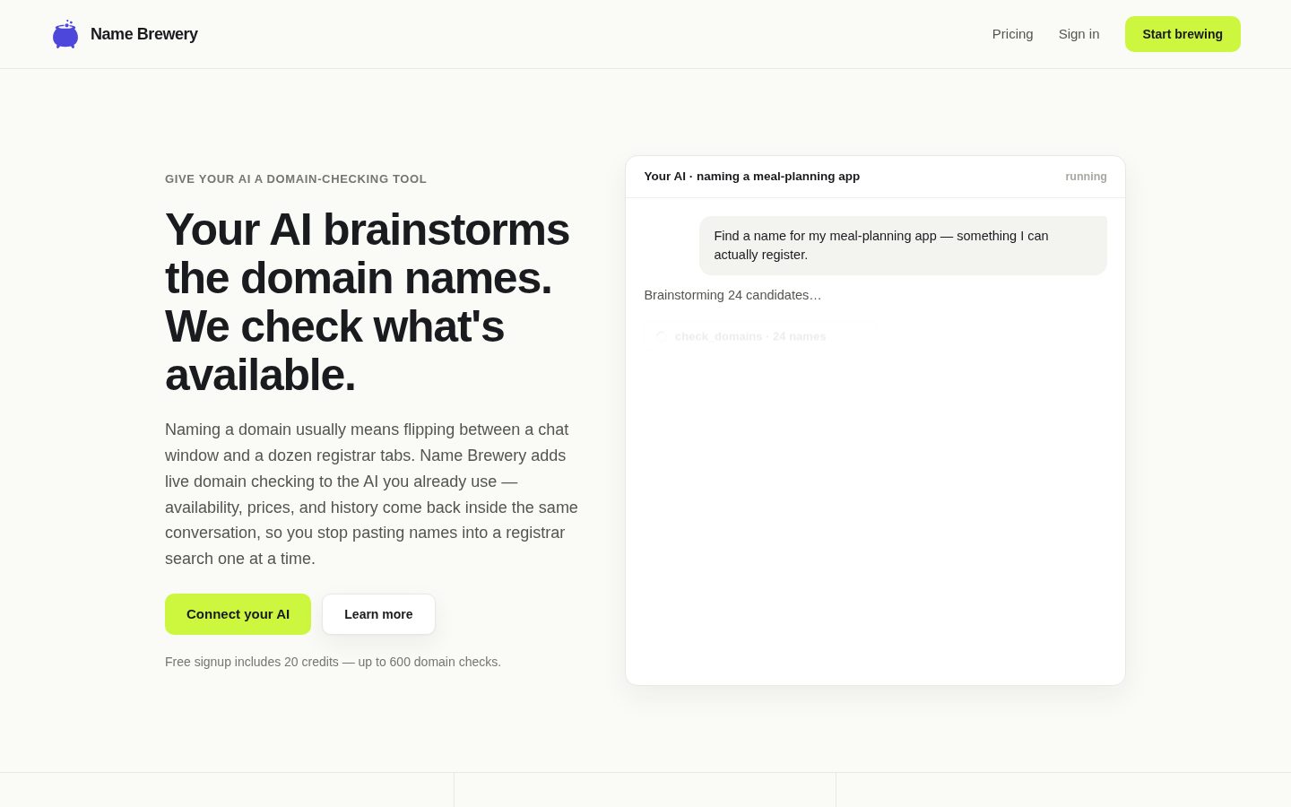 Name Brewery Homepage