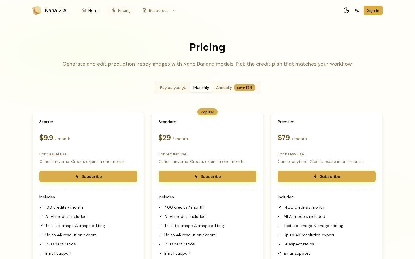Nana Banana 2 AI Pricing