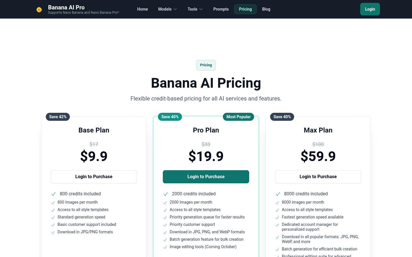 Nano Banana Pro AI Image Generator Pricing