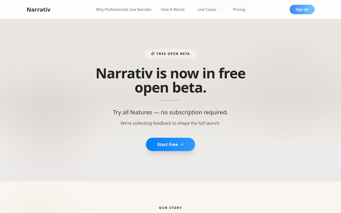 Narrativ Pricing