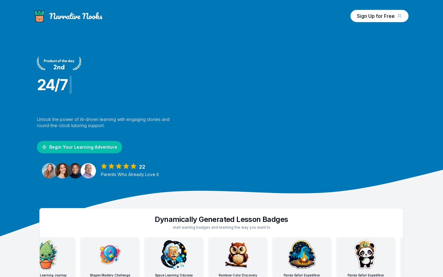 Narrative Nooks Homepage