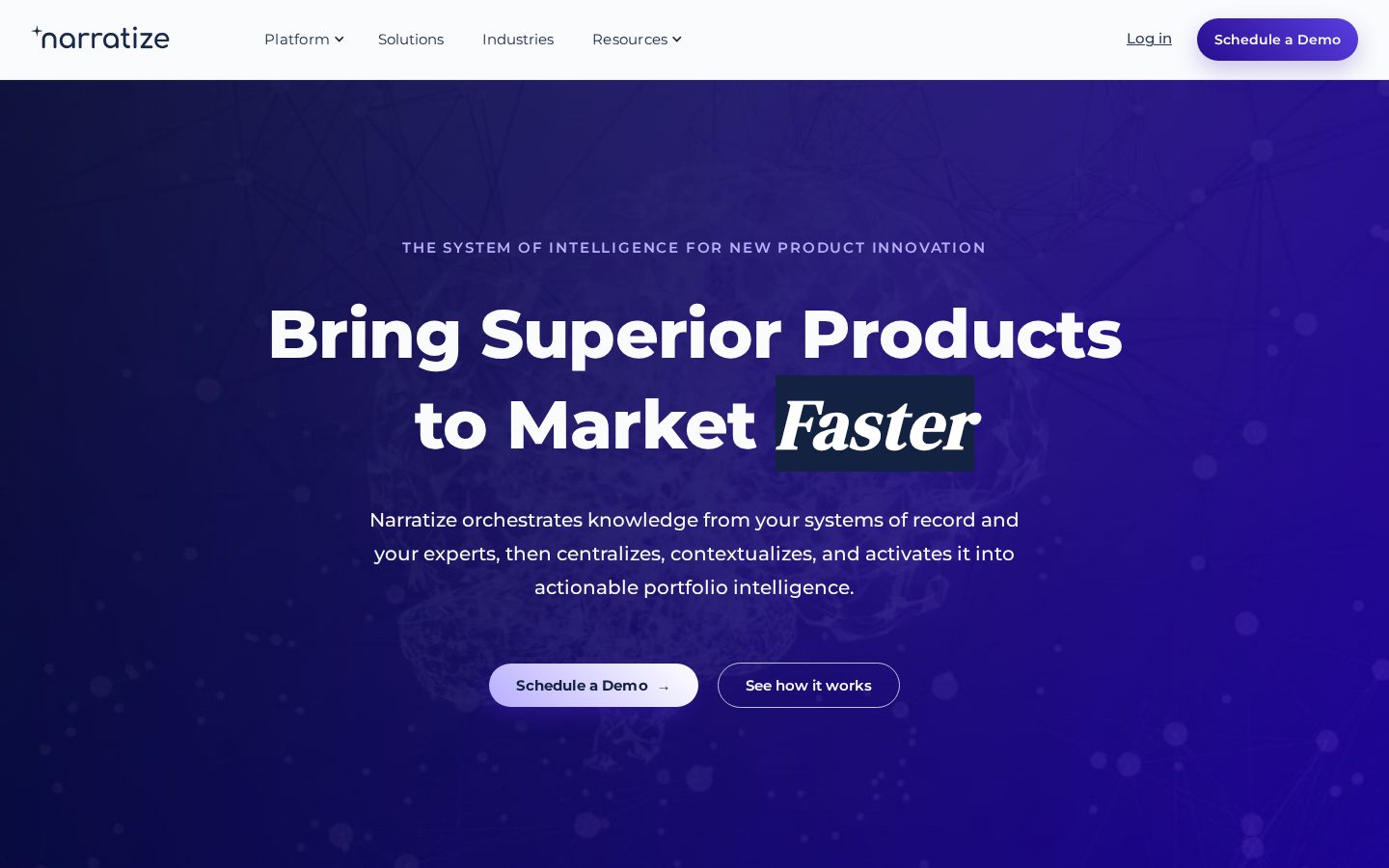 Narratize Homepage
